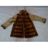 A ladies vintage mink coat, H.95cm