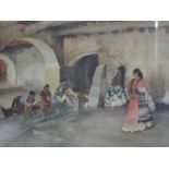 Wiliam Russell Flint, 'Unwelcome Observers', print, signed in pencil, 42 x 55cm