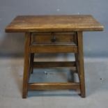 A 19th century mahogany side table, H.58 W.66 D.42cm