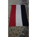 A WWI German Imperial flag, in red, white and black, 88 x 144cm