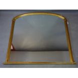 A gilt over mantle mirror, 118 x 122cm