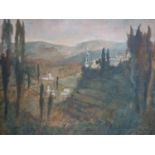 Penny Vian, Landscape, oil on canvas, signed Penny Vian to verso, 64 x 77cm