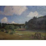 Early 20th century Danish school, Landscape, oil on canvas, monogrammed M.S. and dated 1923 to lower