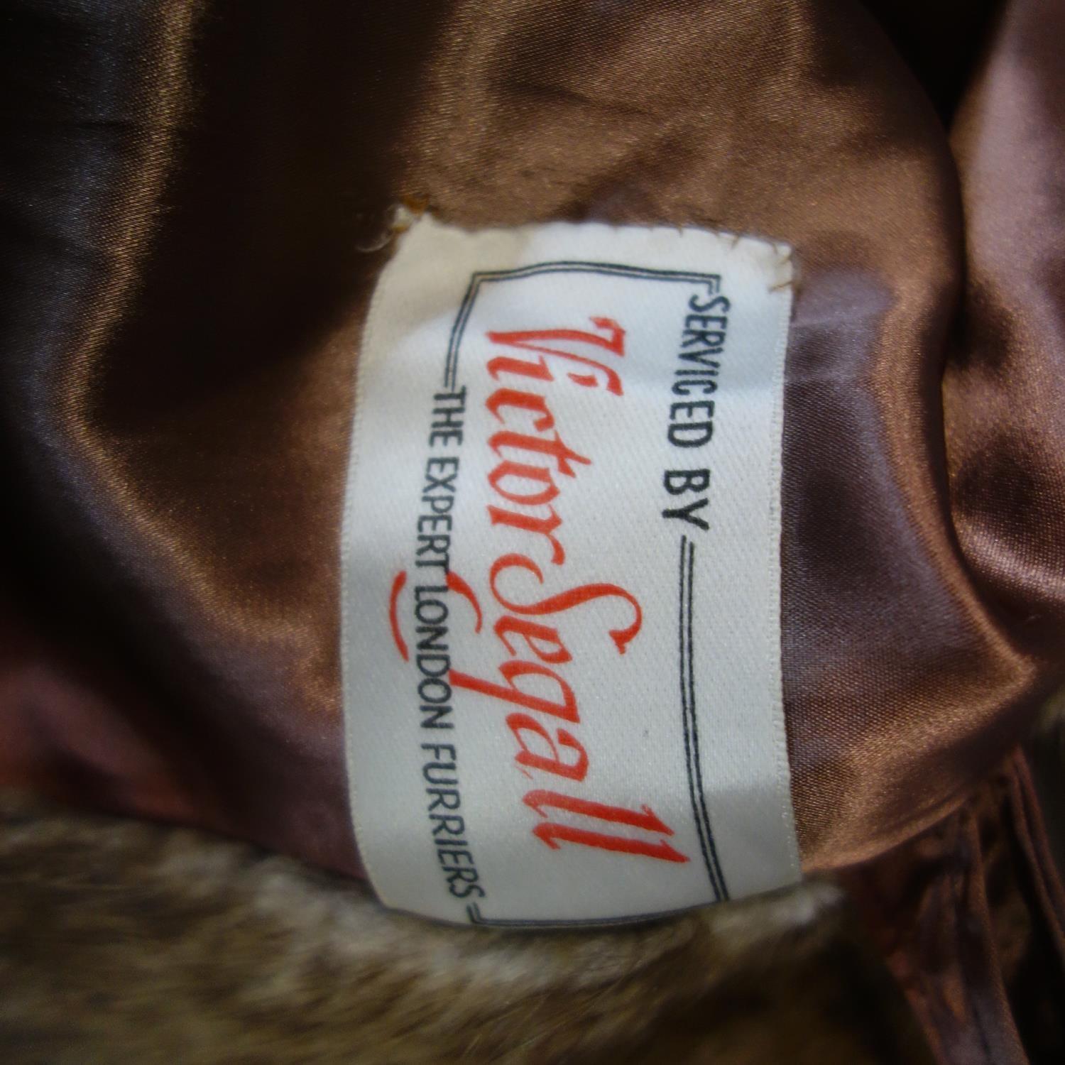 A ladies vintage rabbit fur coat, with label for Victor Segall, H.115cm - Image 2 of 2