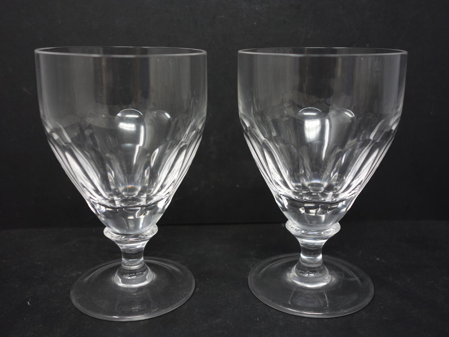 A pair of Baccarat crystal decanters, one with chipped stopper, together with a pair of William - Image 2 of 4