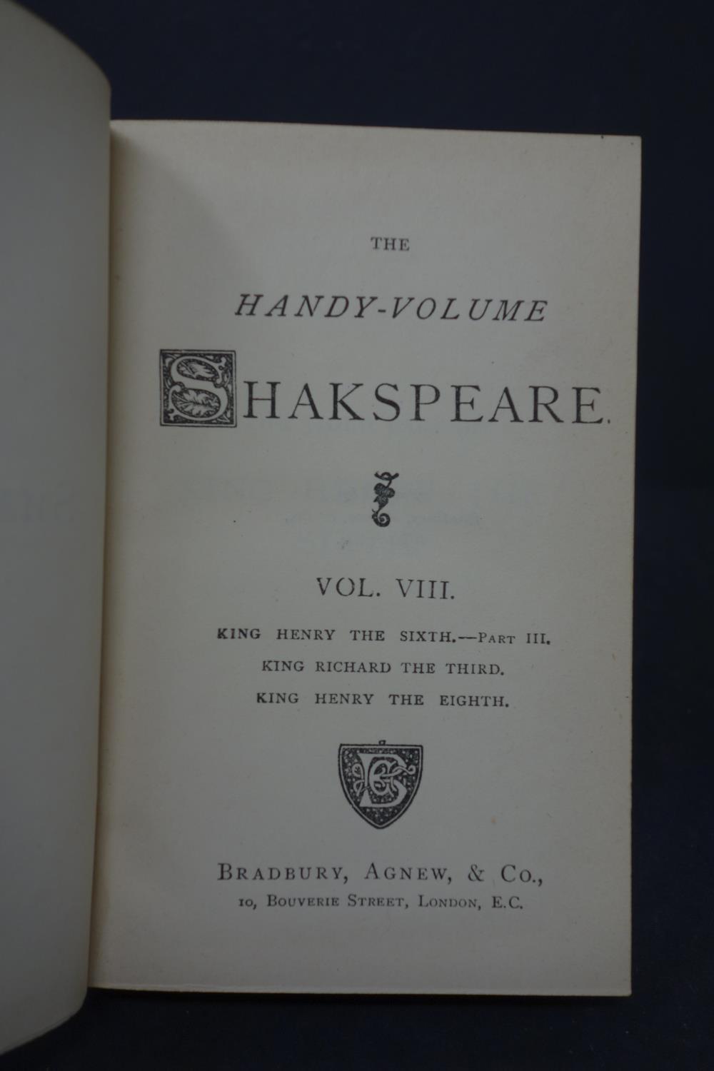 A set of 13 handy-volume Shakespeare by Bradbury Agnew & co - Image 2 of 2