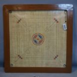 A vintage games board, 107 x 107cm