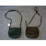 Two Bottega Veneta leather shoulder bags