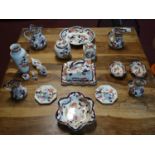 A collection of Masons ironstone items with 'Mandalay' pattern, to include jugs, cheese dish,