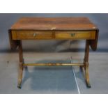 A Regency style mahogany sofa table, H.75 W.145 D.61cm