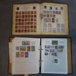 2 albums of stamps to include a full page of penny reds