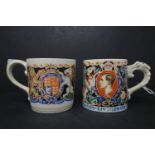 Two Laura Knight coronation mugs for Edward VIII, 1 with certificate