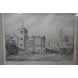 Andrew Fergusson-Cuninghame, 'Holland House, Holland Park, Kensington', etching, signed and dated '