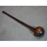An early 20th century south African hard wood knobkerrie, L.64cm