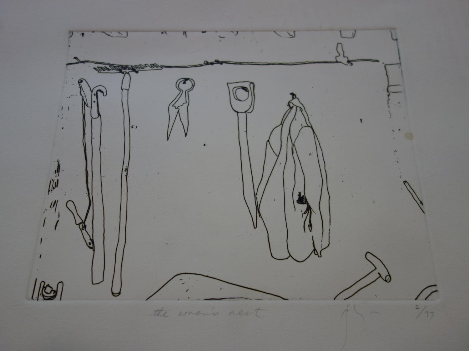 Barry Flanagan (British, 1941-2009), four unframed etchings to include 'Storyboard', signed and - Image 5 of 6