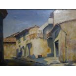 Charles Argent, Street scene, oil on canvas, signed lower right, 39 x 49cm