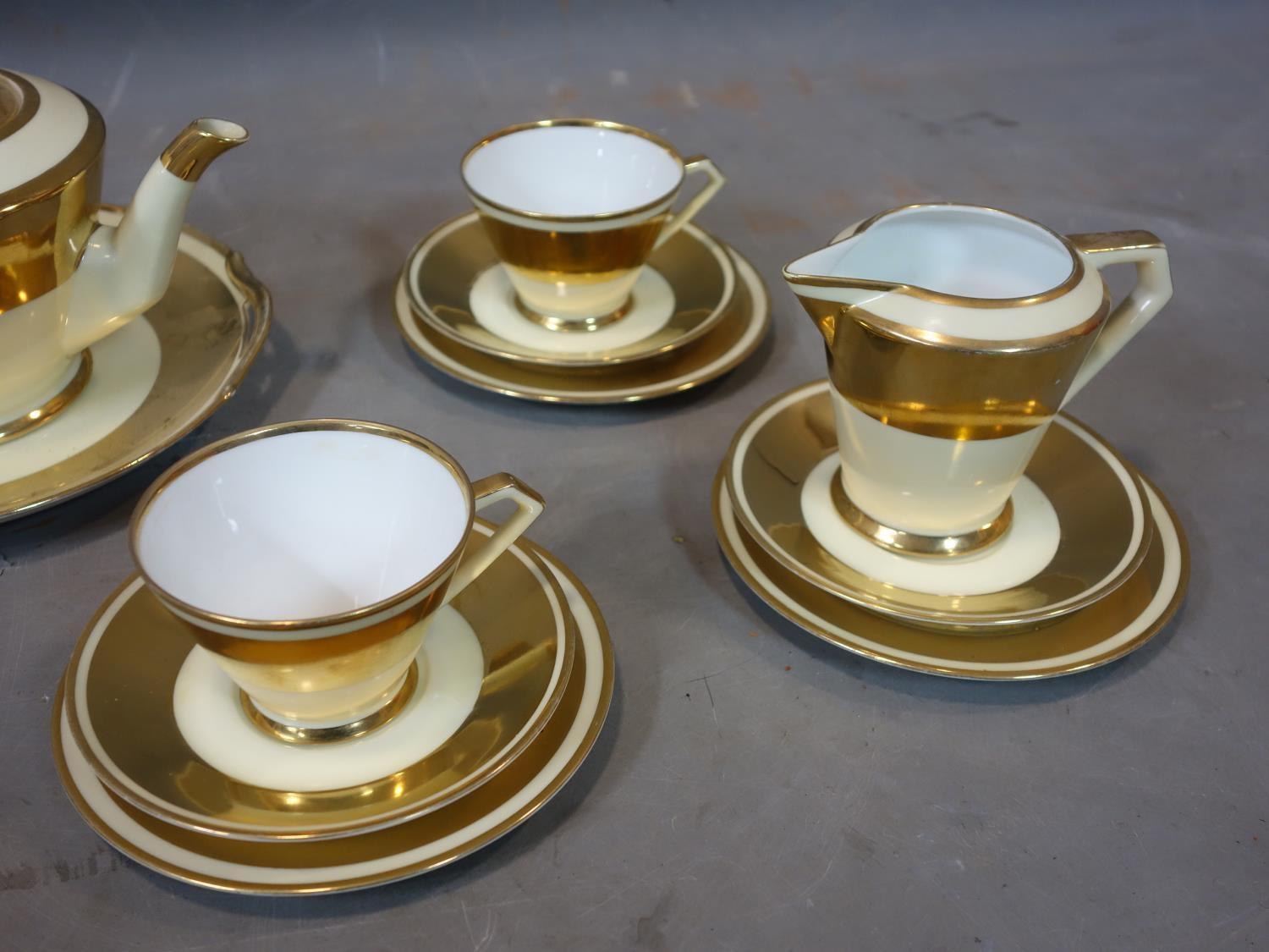 A 20th century Noritake part gilt tea set - Image 3 of 4