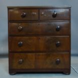 A Victorian mahogany chest of drawers, H.95 W.84 D.42cm