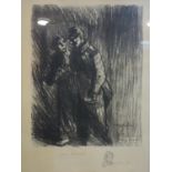 Théophile Alexandre Steinlen (1859-1923), 'Coeur Sensible', limited edition lithograph, signed and