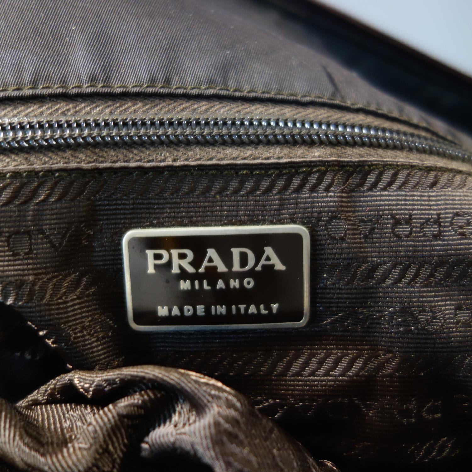 A Prada nylon and snake skin satchel - Image 2 of 3