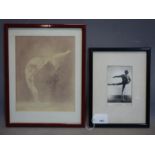 Two signed ballet photographs of Anton Dolin and John Gilpin, dated 1982