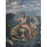 Pamela D. Marshall, 'The Birth of Venus', oil on board, signed and dated 1992 to lower right, 70 x