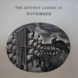 Eric Ravilious, 'The Kitchen Garden In November', woodcut engraving, 10 x 10cm