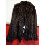 A vintage ladies brown fur jacket, size approx. medium