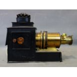 A vintage magic lantern projector, H.36 W.46 D.13cm