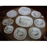 A collection of Midwinter tableware, to include Riviera plates, teacups, saucers, platter, and