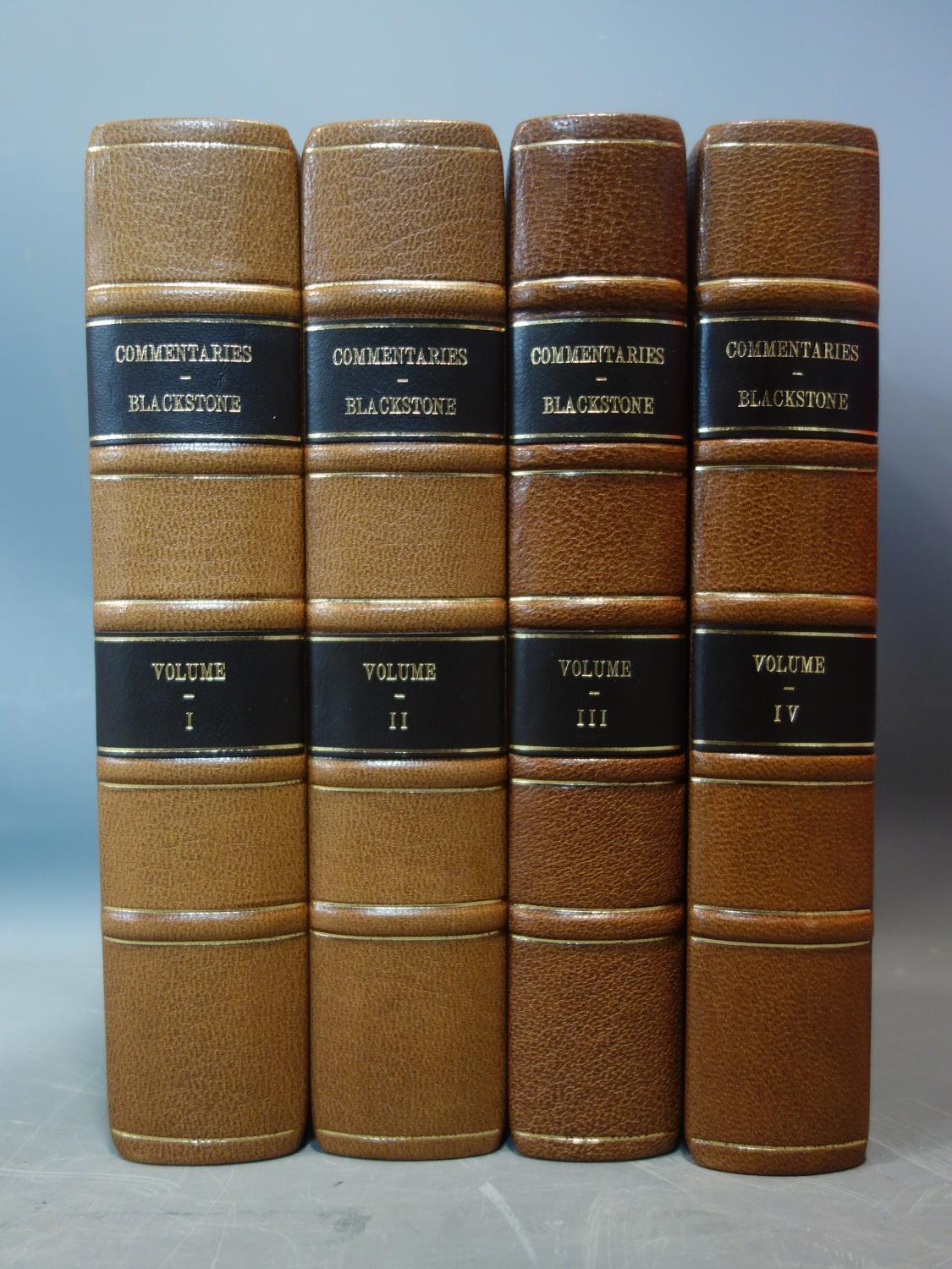 Sir William Blackstone, 'Commentaries on the Laws of England in Four Books', 4 Vols, The Twelfth