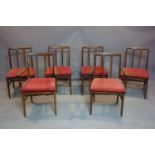 A set of six 20th century Younger 'Fonseca' teak dining chairs, by John Herbert, to include 2