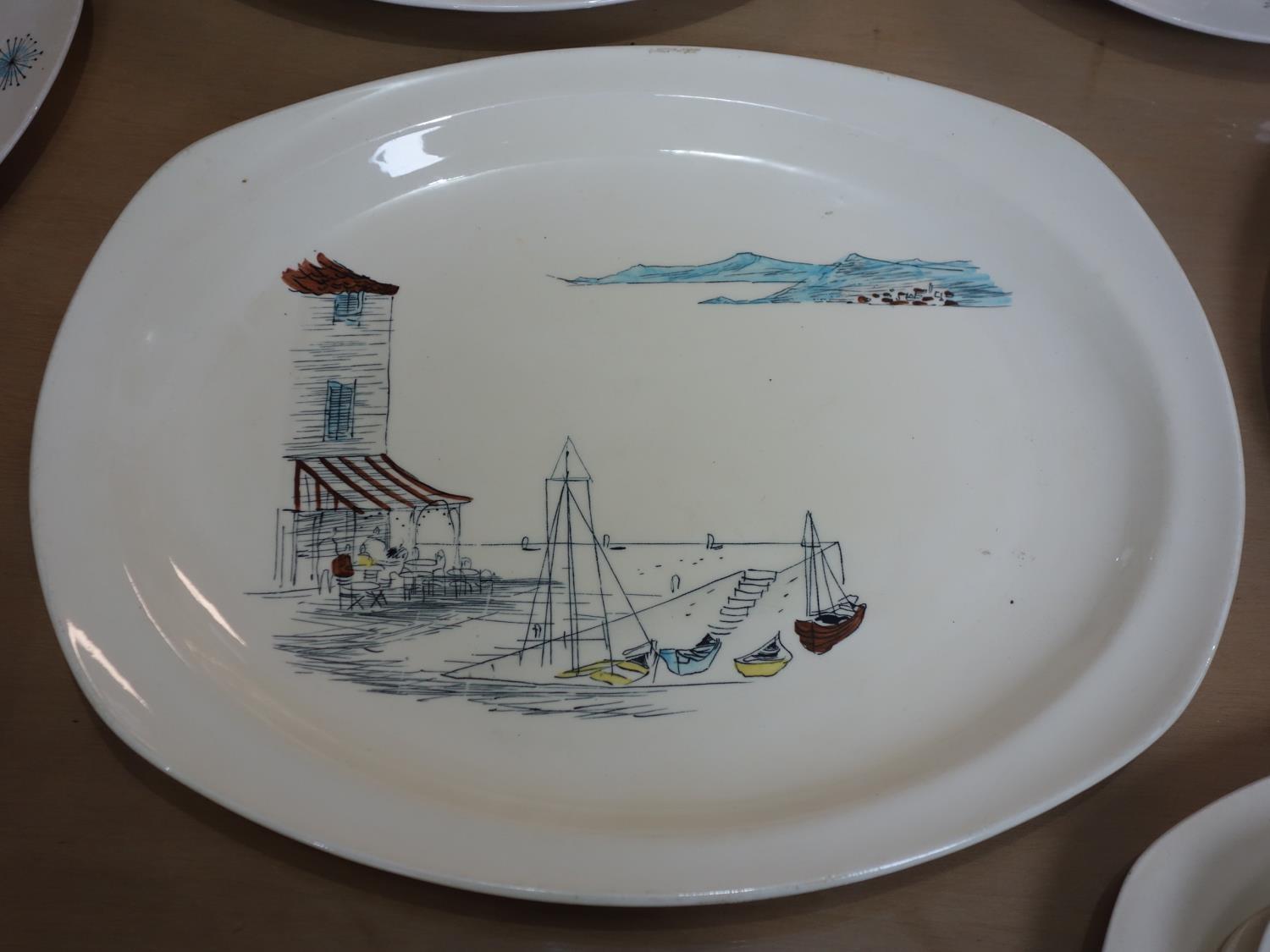 A collection of Midwinter tableware, to include Riviera plates, teacups, saucers, platter, and - Image 2 of 6