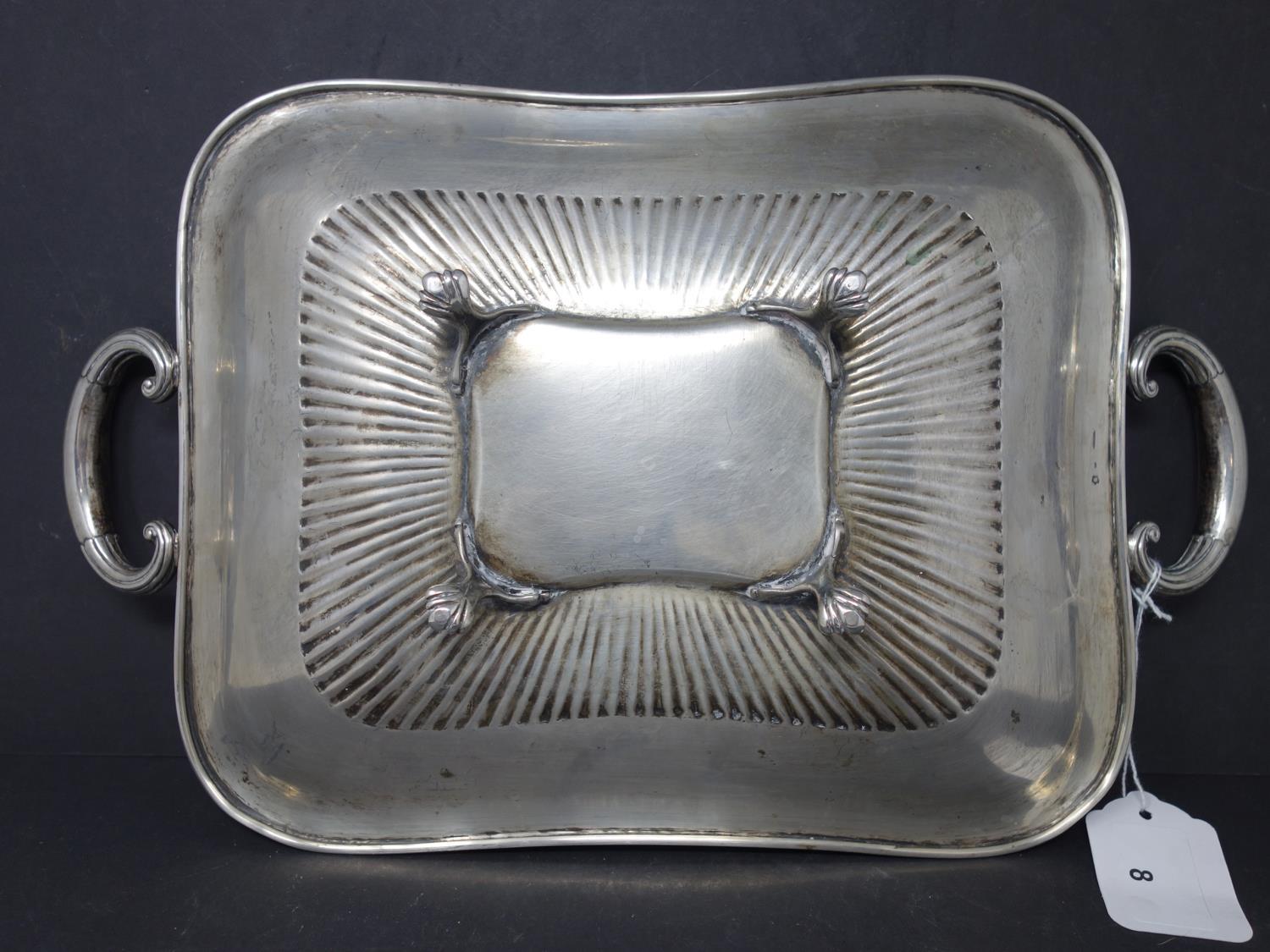 A large Austrian silver twin handled dish by Antal Bachruch, 20oz - Image 2 of 4