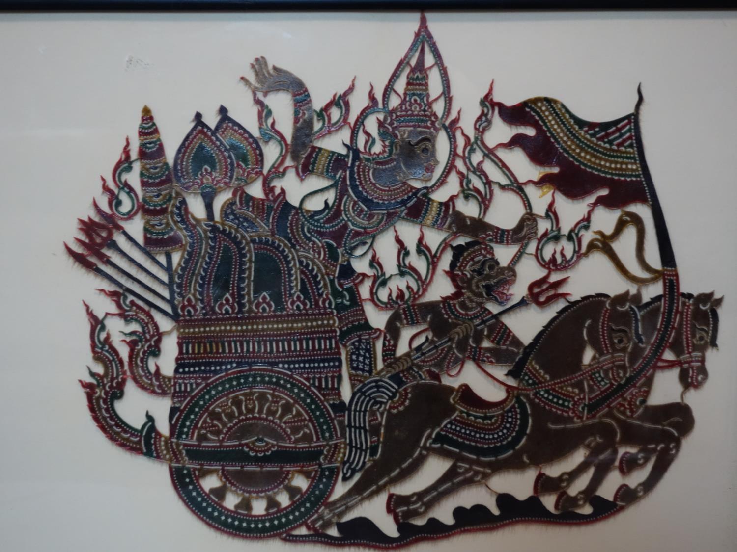 Two 20th century Chinese cut out artworks, 40 x 53cm - Image 2 of 3