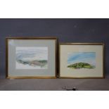 Two watercolours signed Mark McCrum
