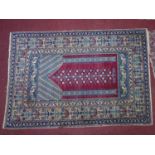 A 20th century Ardebil rug, with geometric floral design, 171 x 118cm