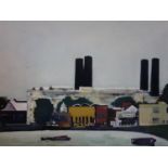An oil on canvas of Greenwich Power Station, signed by British Lincolnshire based Andy 'Campbell'