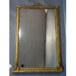A late 19th century gilt wood pier mirror, 80 x 55cm