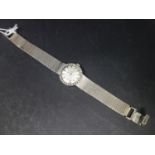 A vintage 18ct white gold Longines cocktail watch, set with diamonds, gross weight 36 grams