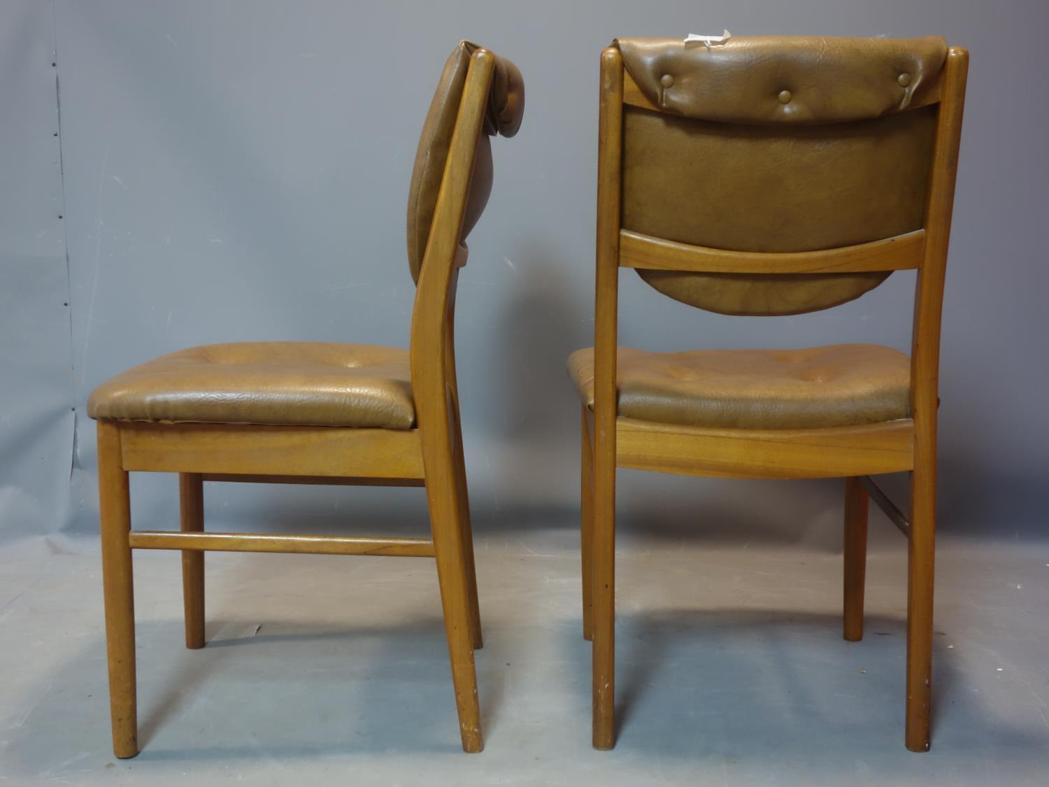 A set of six 20th century teak dining chairs - Image 2 of 3