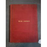 'War Songs' - a bound collection of sheet music