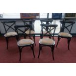 A set of 6 Lombok dining chairs of 'Canton' design