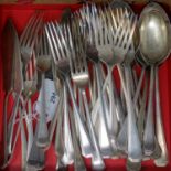 A quantity of silver plated cutlery by Walter Trickett & co LTD