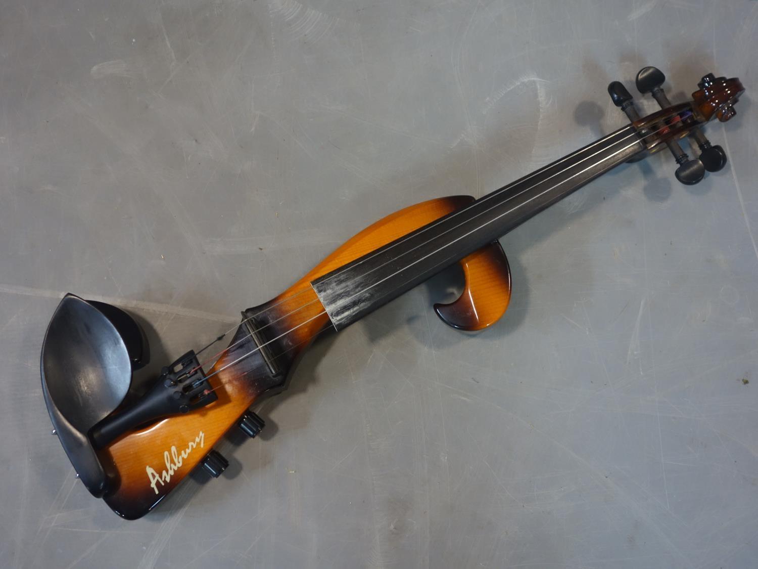 An Ashbury electric violin with carry case - Image 2 of 7