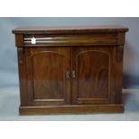 A Victorian mahogany chiffonier, H.86 W.106 D.40cm