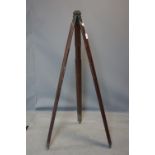 An early 20th century mahogany tripod stand, H.144cm