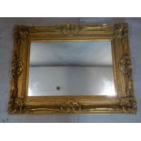 A large 18th century style gilt mirror, 98 x 128cm