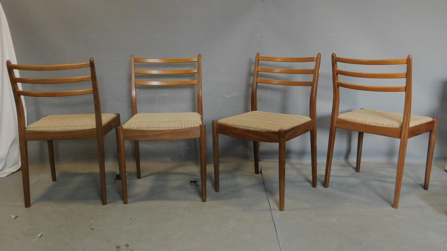 A set of four 20th century G-plan teak dining chairs, with E.Gomme label - Image 2 of 3