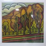Brian Baldwin (Contemporary Local Artist), Forest, pastel, signed and dated 03 to lower right, 43